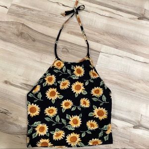 Urban outfitters sunflower halter top